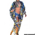 Bestyou Women's Chiffon Long Kimono Jacket Cardigan Beach Maxi Dress Bikini Swimsuit Cover Up Swimwear Print a B07CXGCSWD